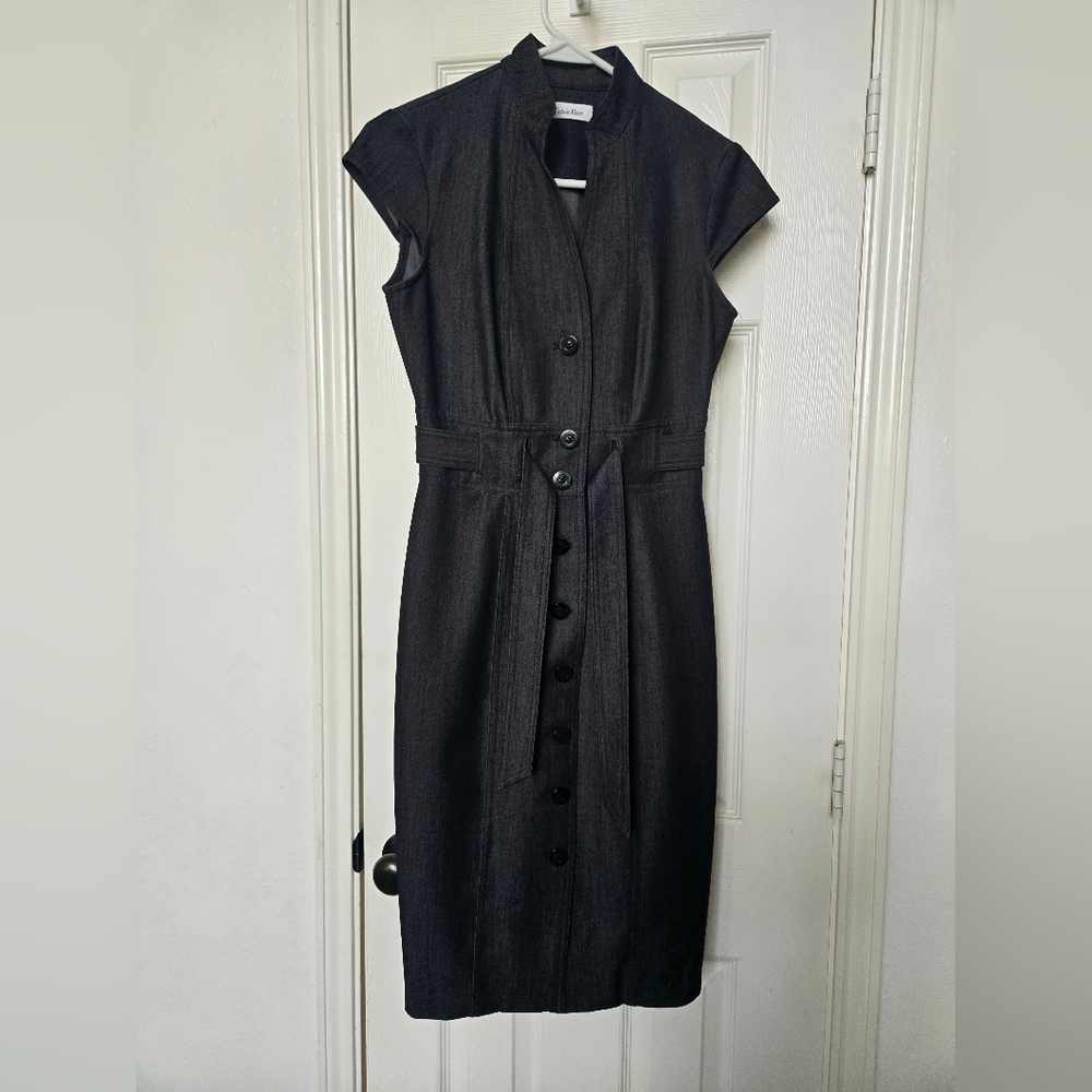 Calvin Klein Dark Denim Midi Dress